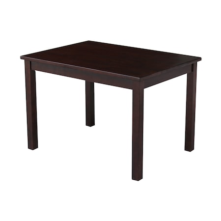 International Concepts Rectangle Mission Juvenile Table, 24 W, 33.1 L, 22.2 H, Wood, Rich Mocha JT15-2532